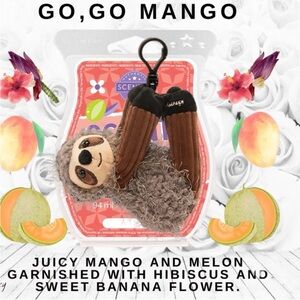 Scentsy Buddy Clip Suzie the Sloth - Go, Go, Mango Scented New in Box